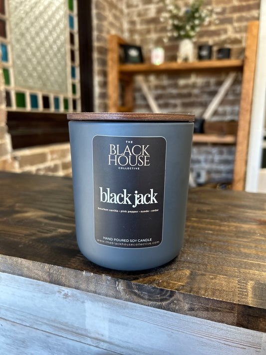 Black Jack | Soy Candle | Bourbon Vanilla + Suede